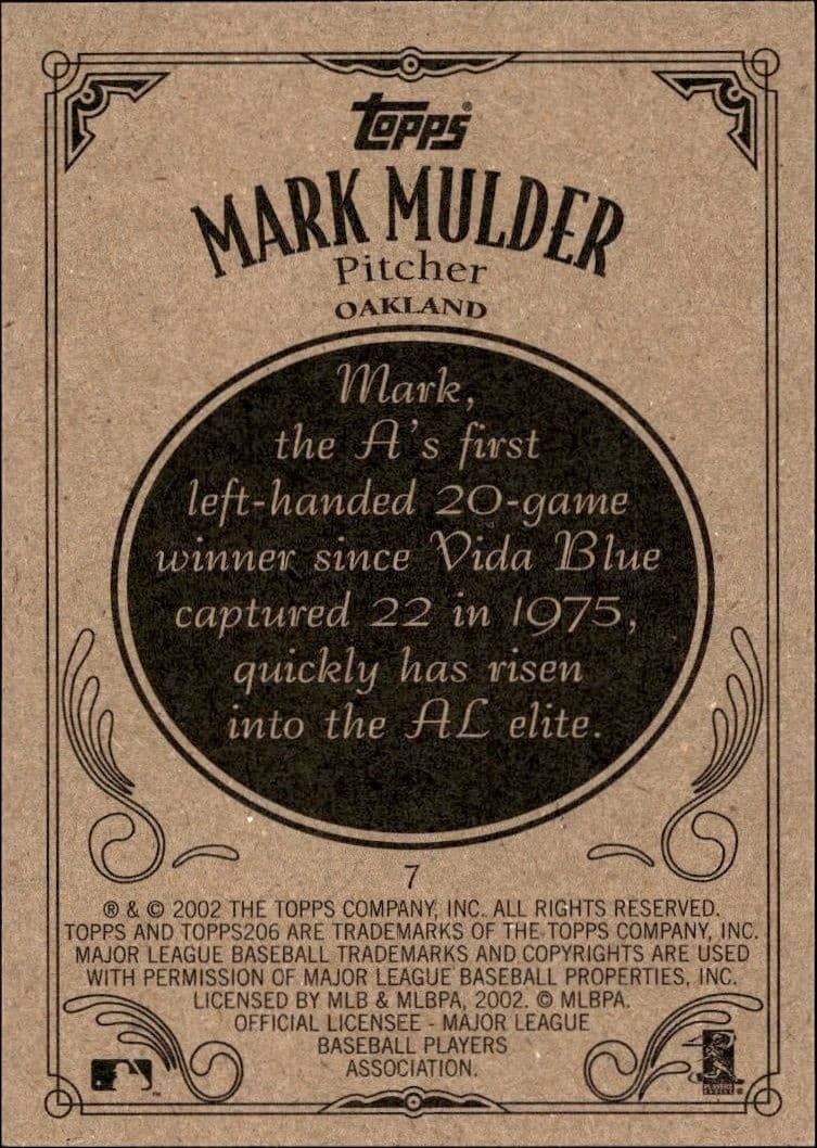 Mark Mulder - Back