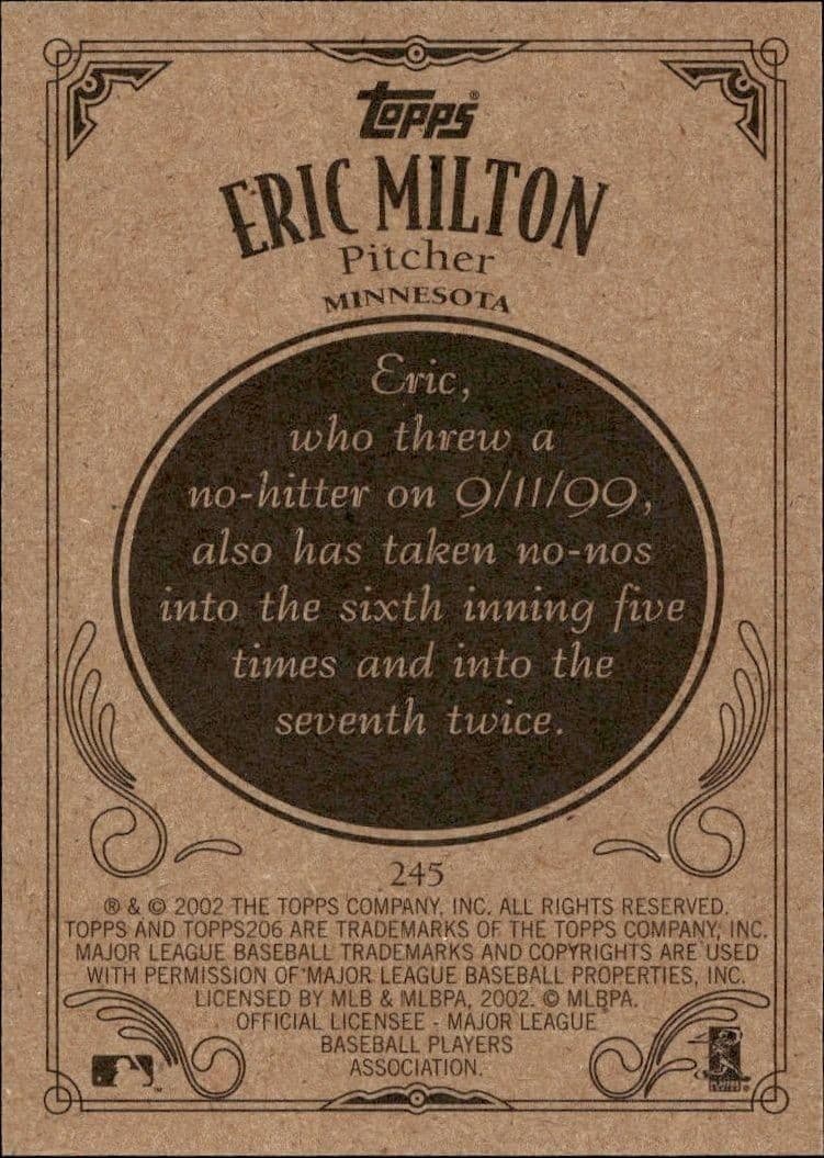 Eric Milton - Back
