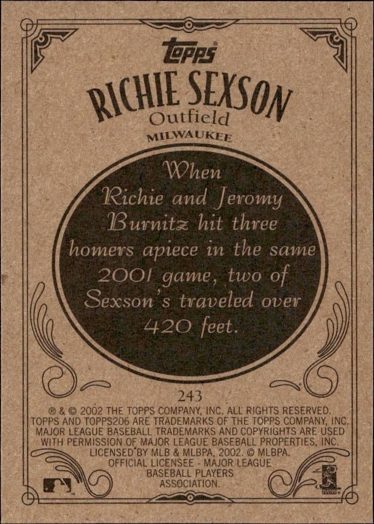 Richie Sexson - Back