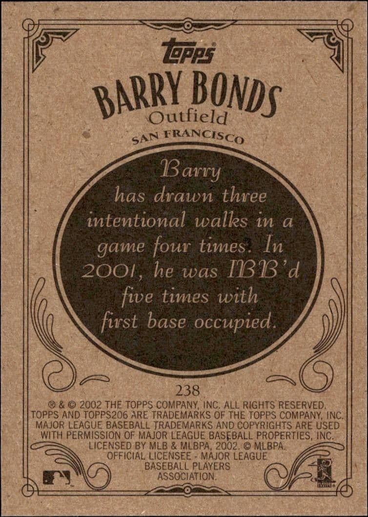 Barry Bonds - Back
