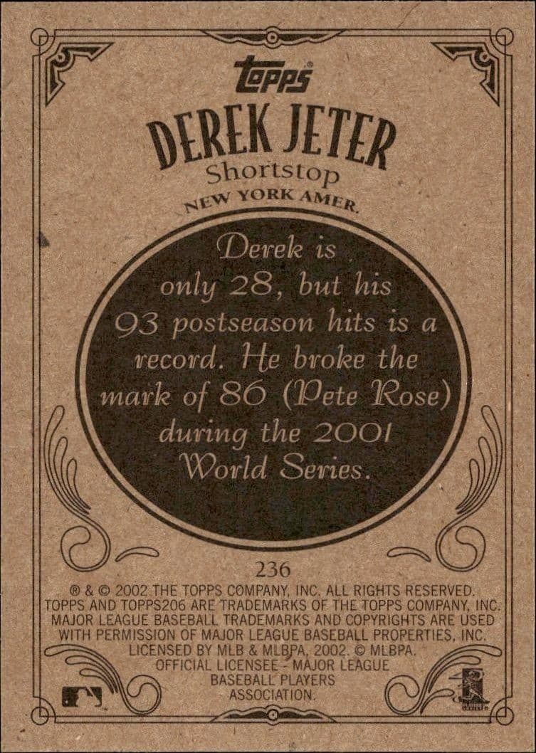 Derek Jeter - Back