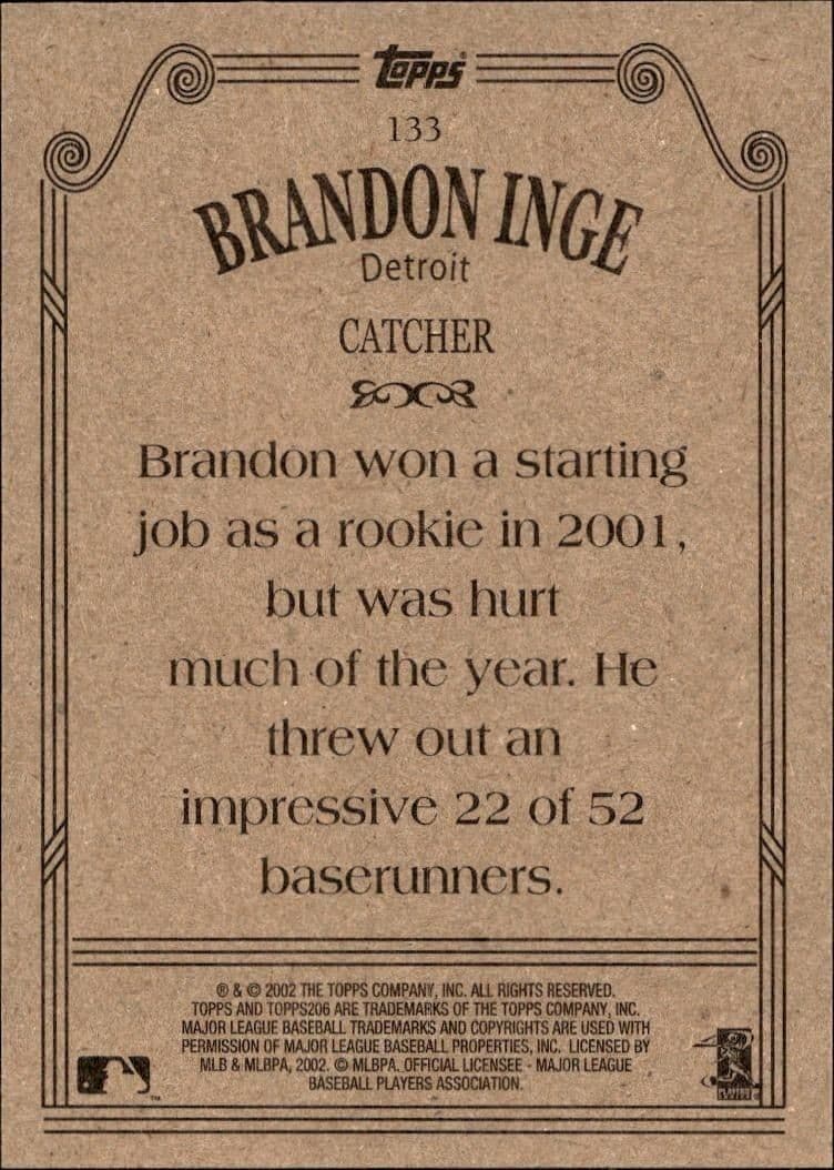 Brandon Inge - Back