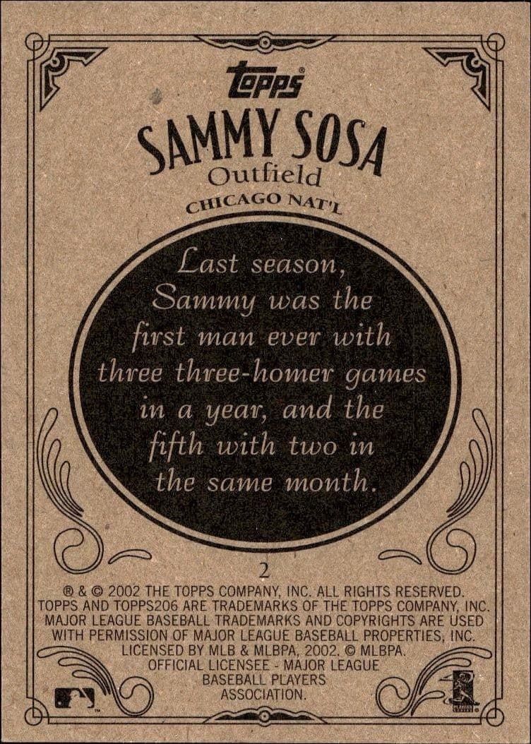 Sammy Sosa - Back