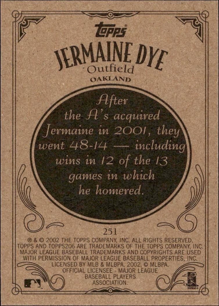 Jermaine Dye - Back