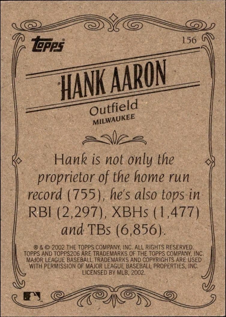 Hank Aaron - Back