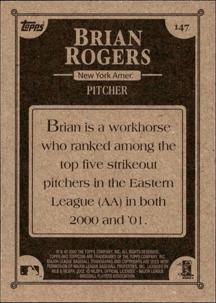 Brian Rogers - Back