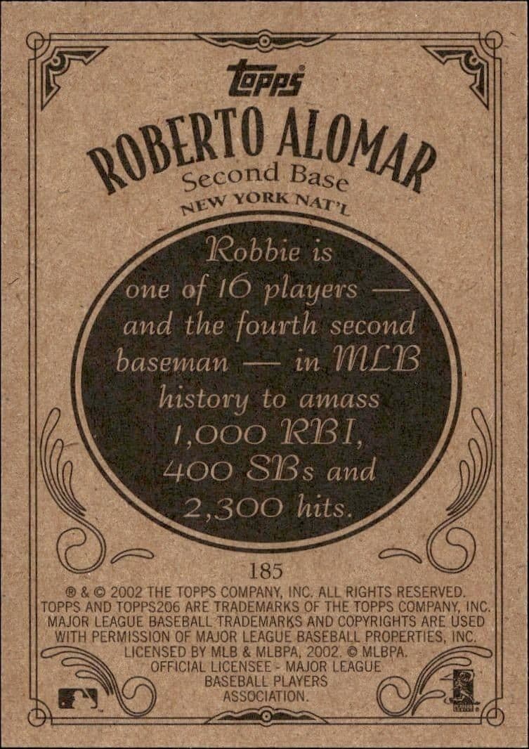 Roberto Alomar - Back