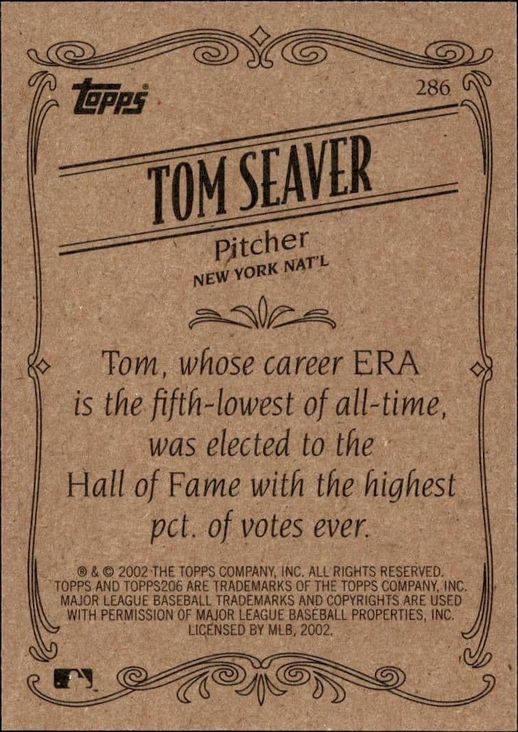 Tom Seaver - Back