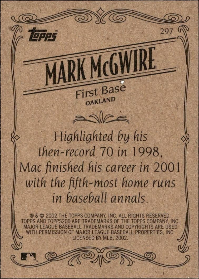Mark McGwire - Back