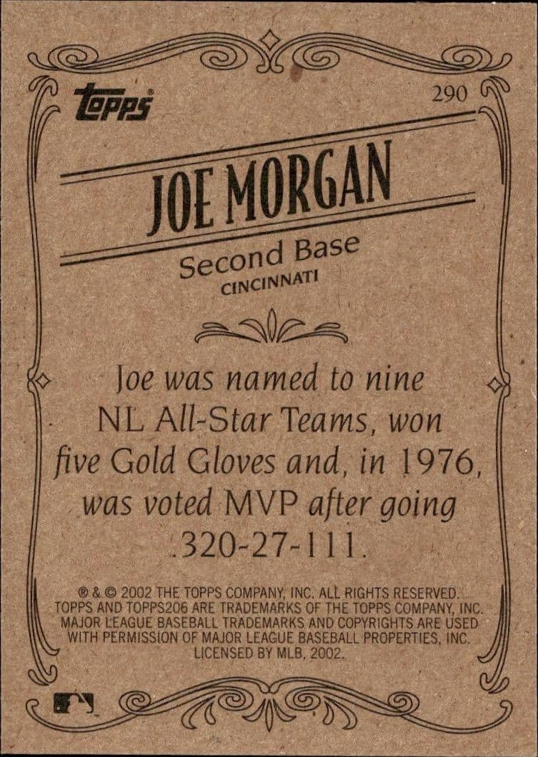 Joe Morgan - Back