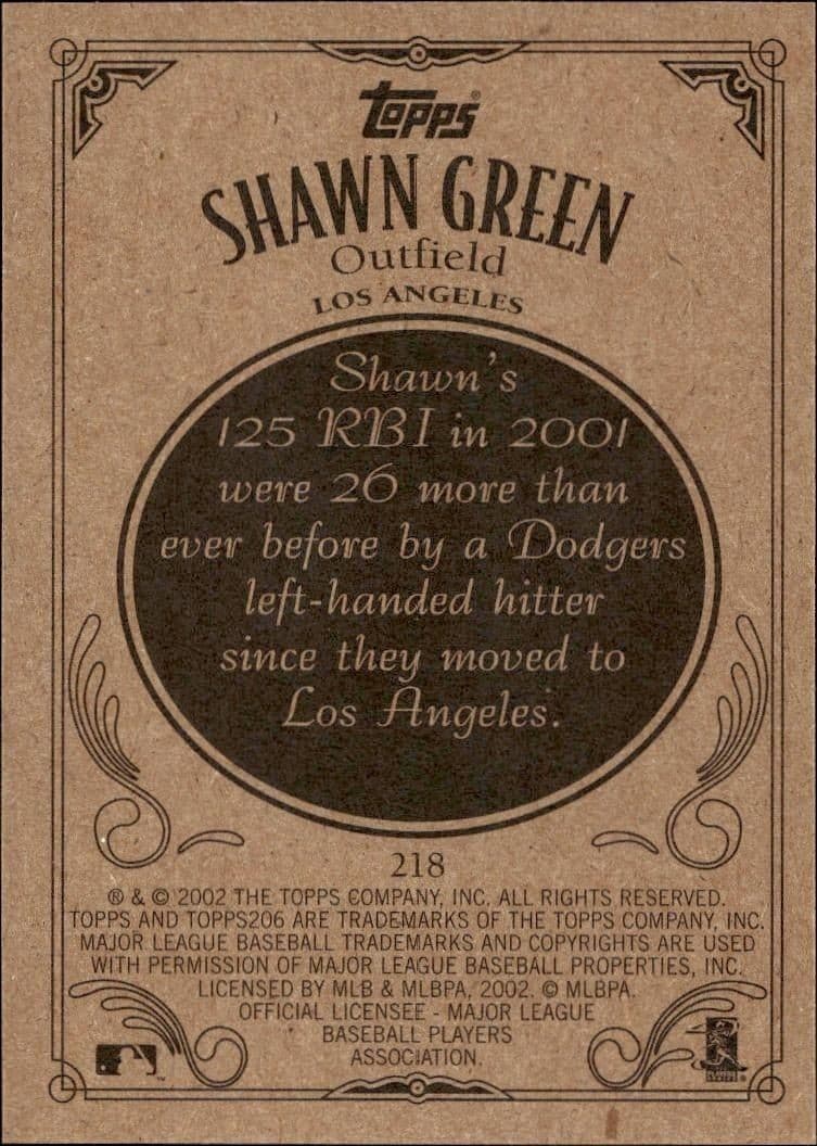 Shawn Green - Back