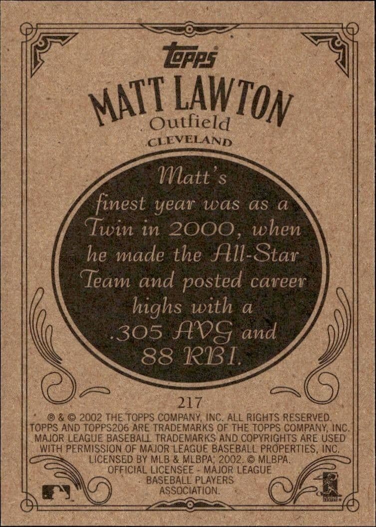 Matt Lawton - Back