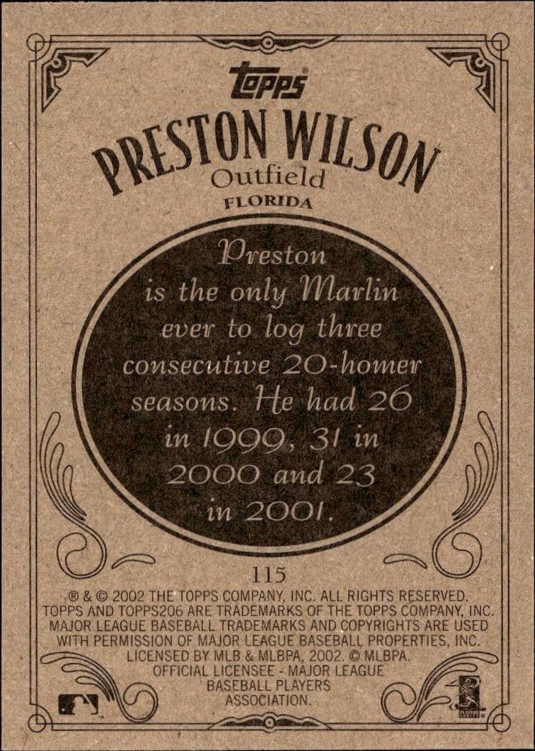 Preston Wilson - Back