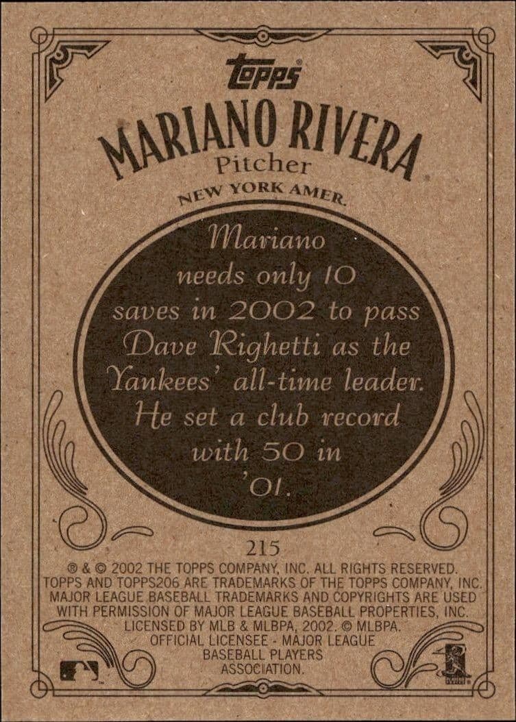 Mariano Rivera - Back