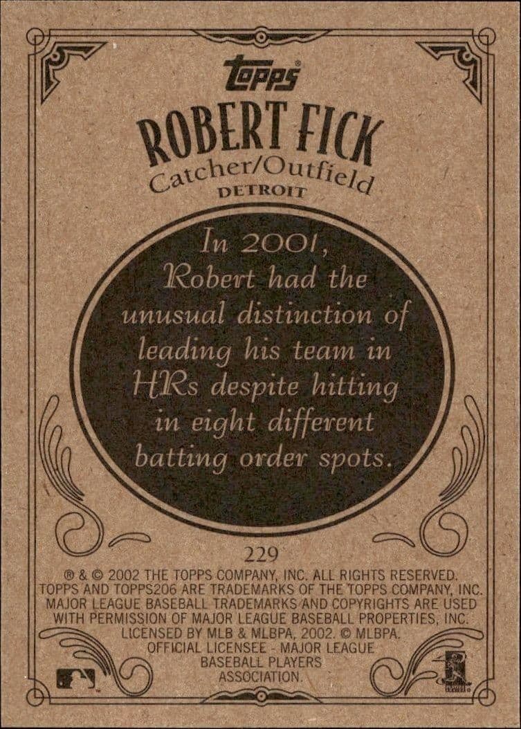 Robert Fick - Back