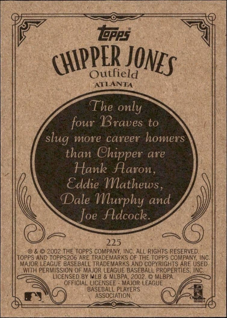 Chipper Jones - Back