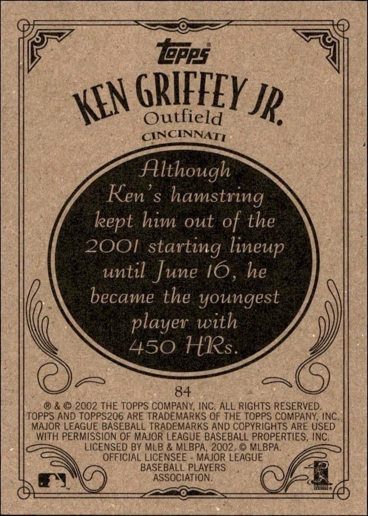 Ken Griffey Jr. - Back