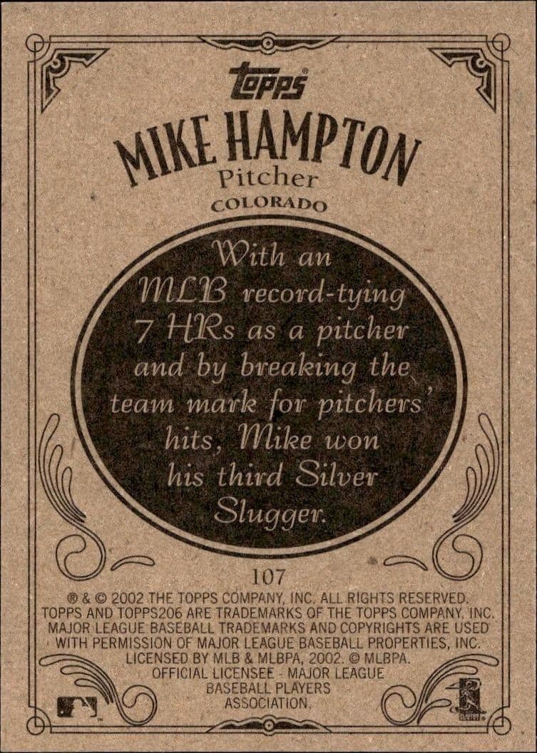 Mike Hampton - Back