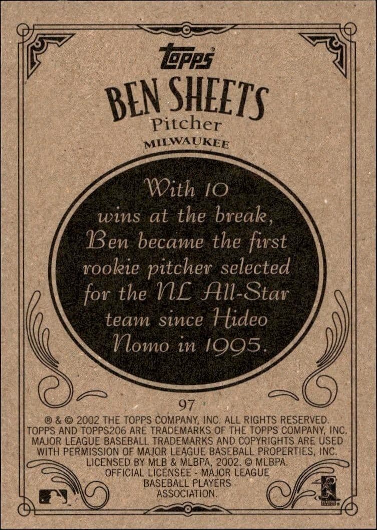 Ben Sheets - Back