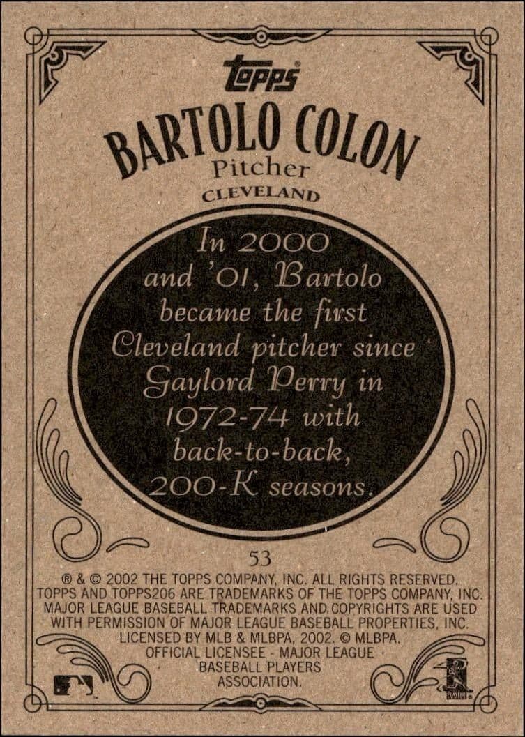 Bartolo Colon - Back