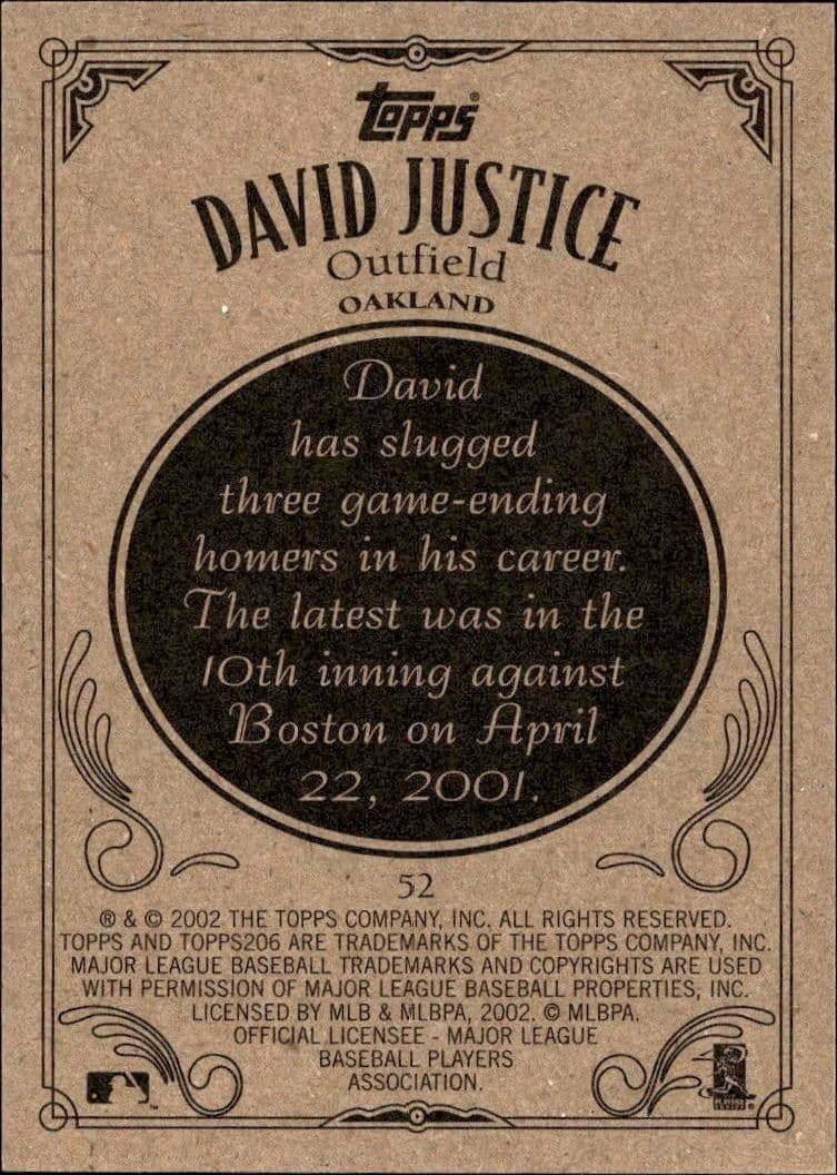 David Justice - Back