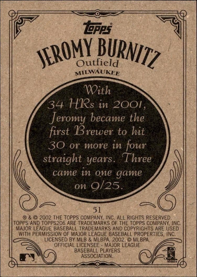 Jeromy Burnitz - Back