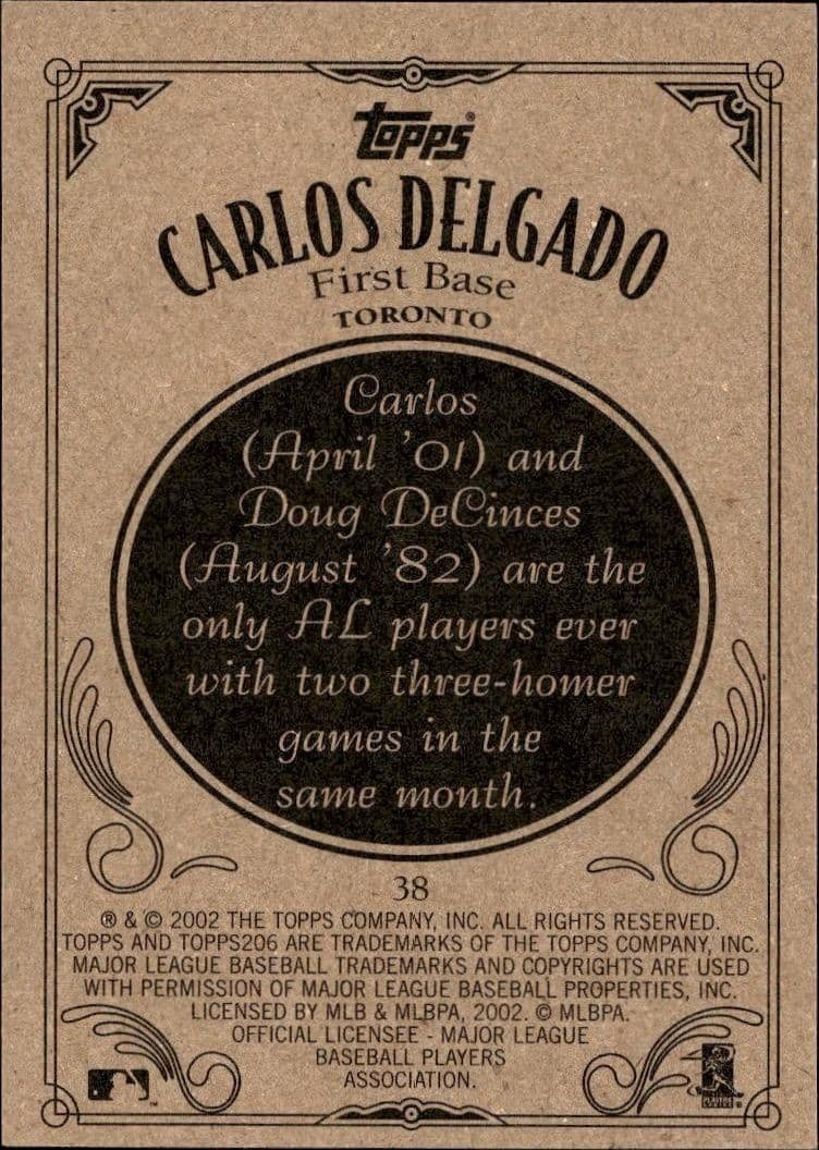 Carlos Delgado - Back