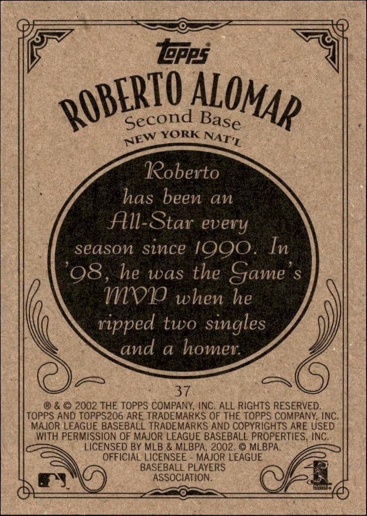 Roberto Alomar - Back