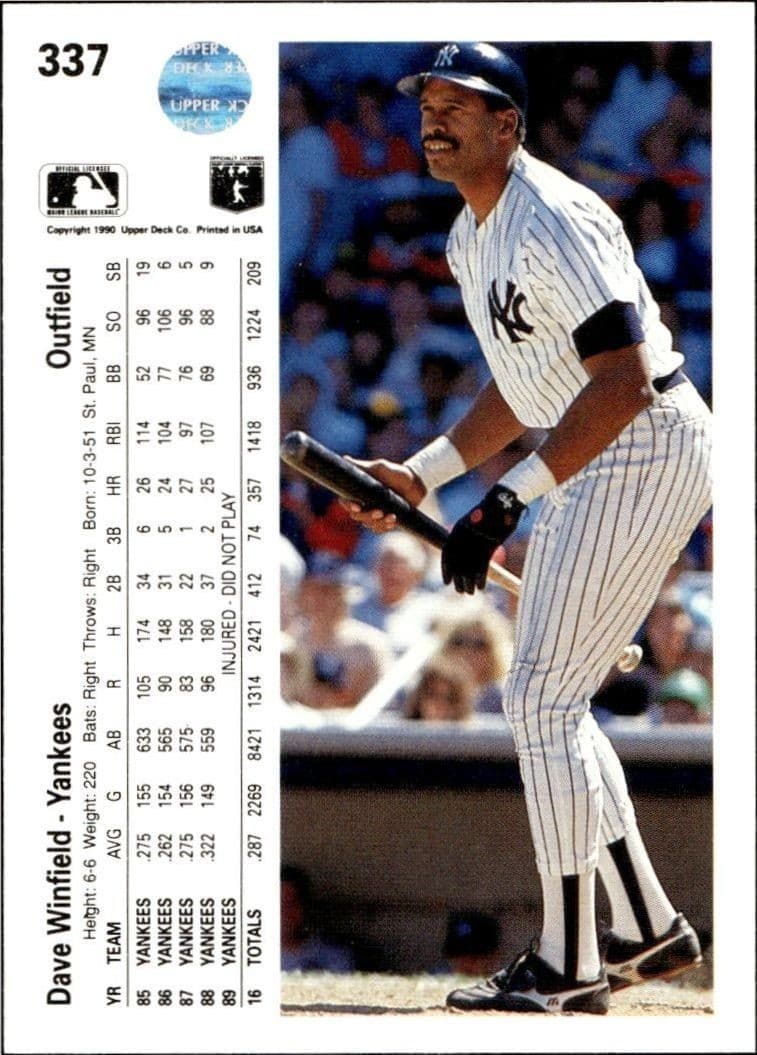Dave Winfield - Back