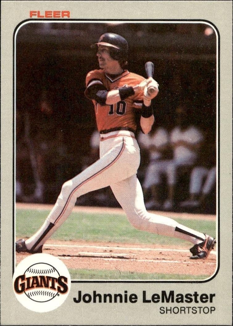 1983 Fleer Johnnie LeMaster #266 trading card