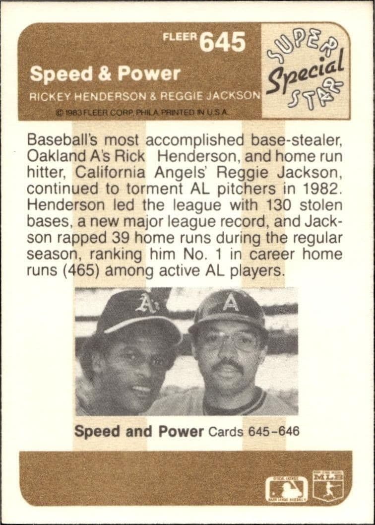 Reggie Jackson - Back