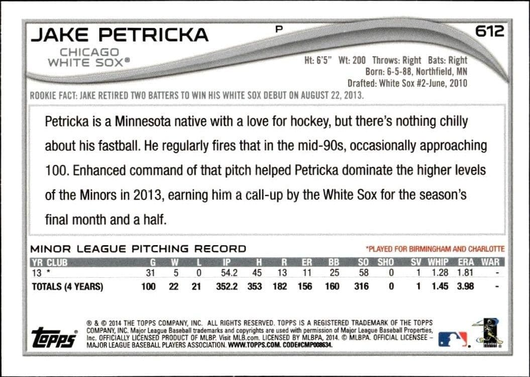 Jake Petricka - Back