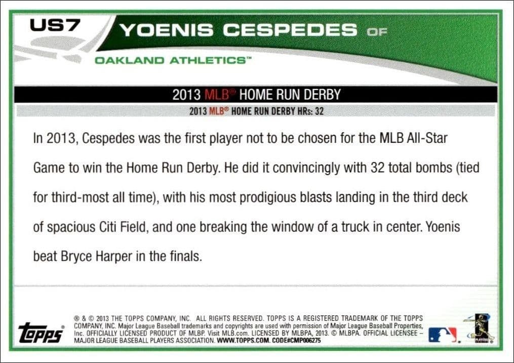Yoenis Cespedes - Back