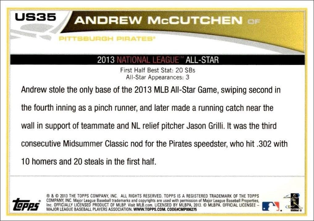 Andrew McCutchen - Back