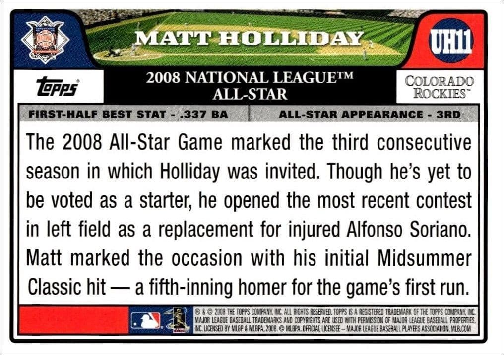 Matt Holliday - Back