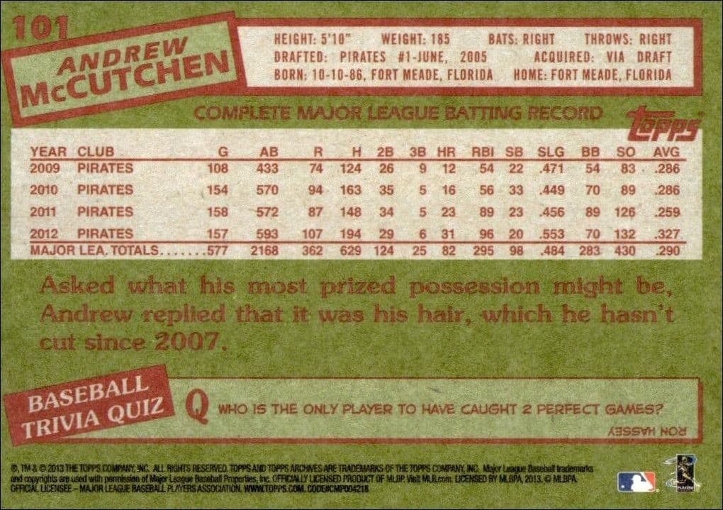Andrew McCutchen - Back