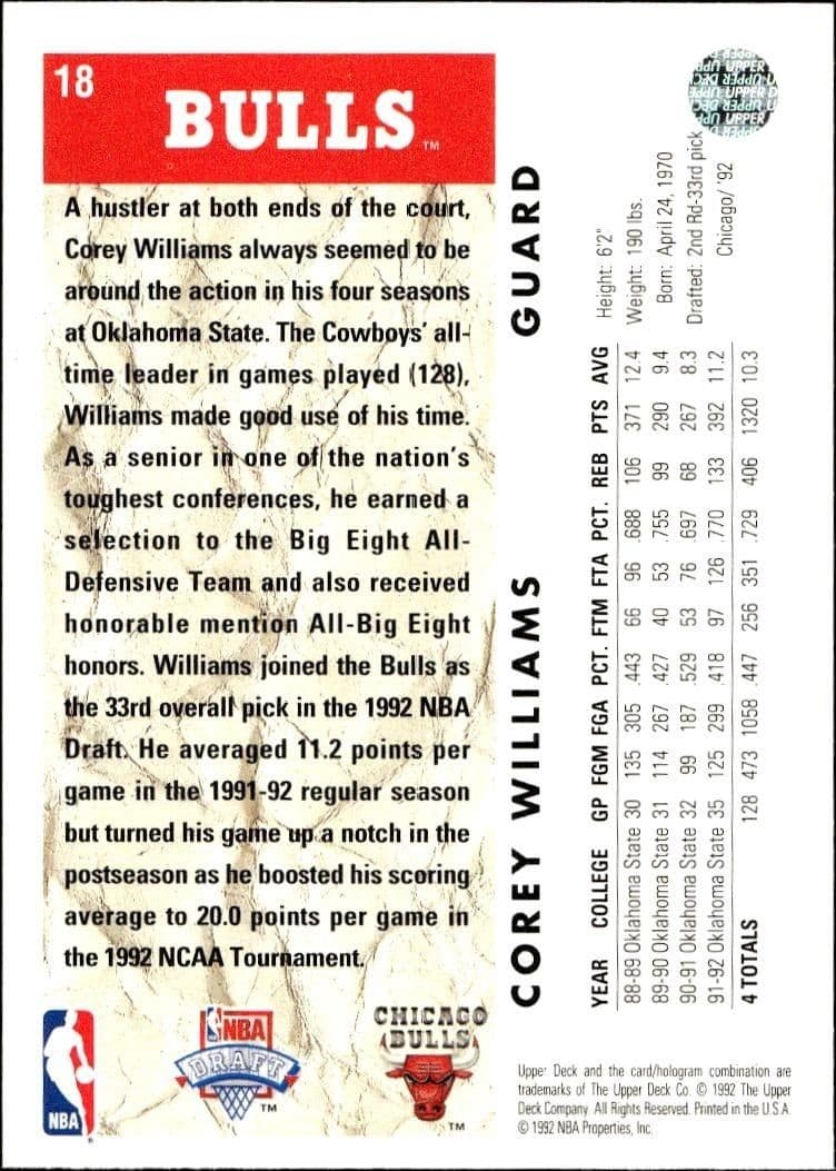 Corey Williams - Back