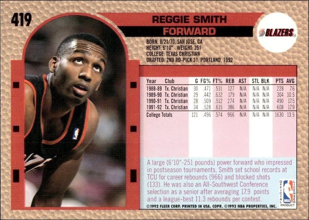 Reggie Smith - Back