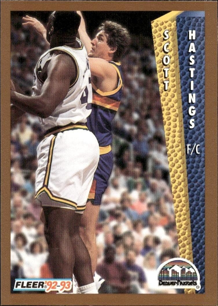 1992-93 Fleer Scott Hastings #329 trading card