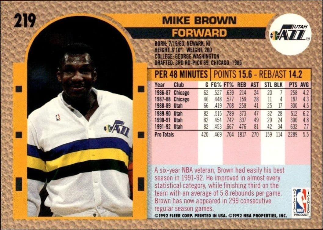 Mike Brown - Back