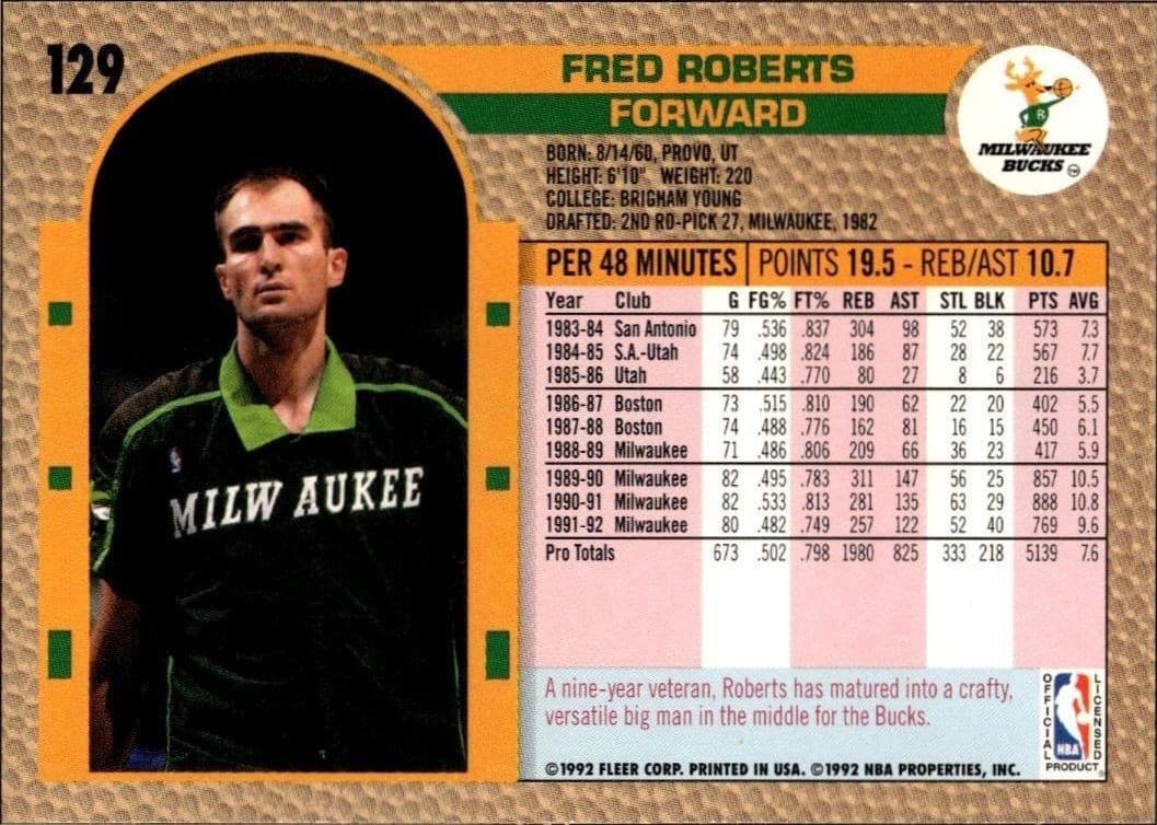 Fred Roberts - Back