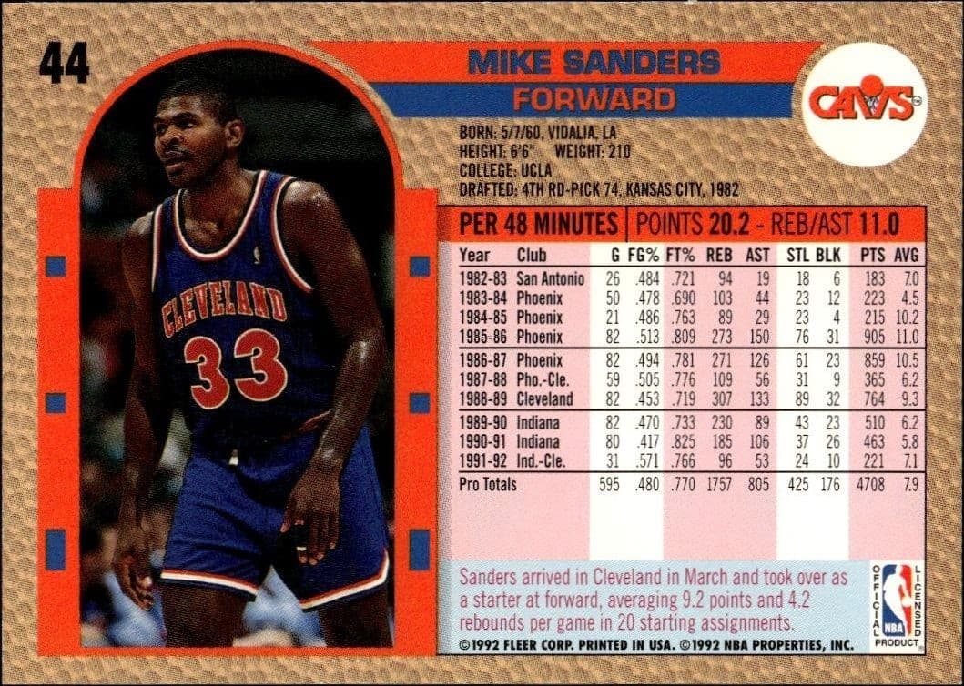 Mike Sanders - Back