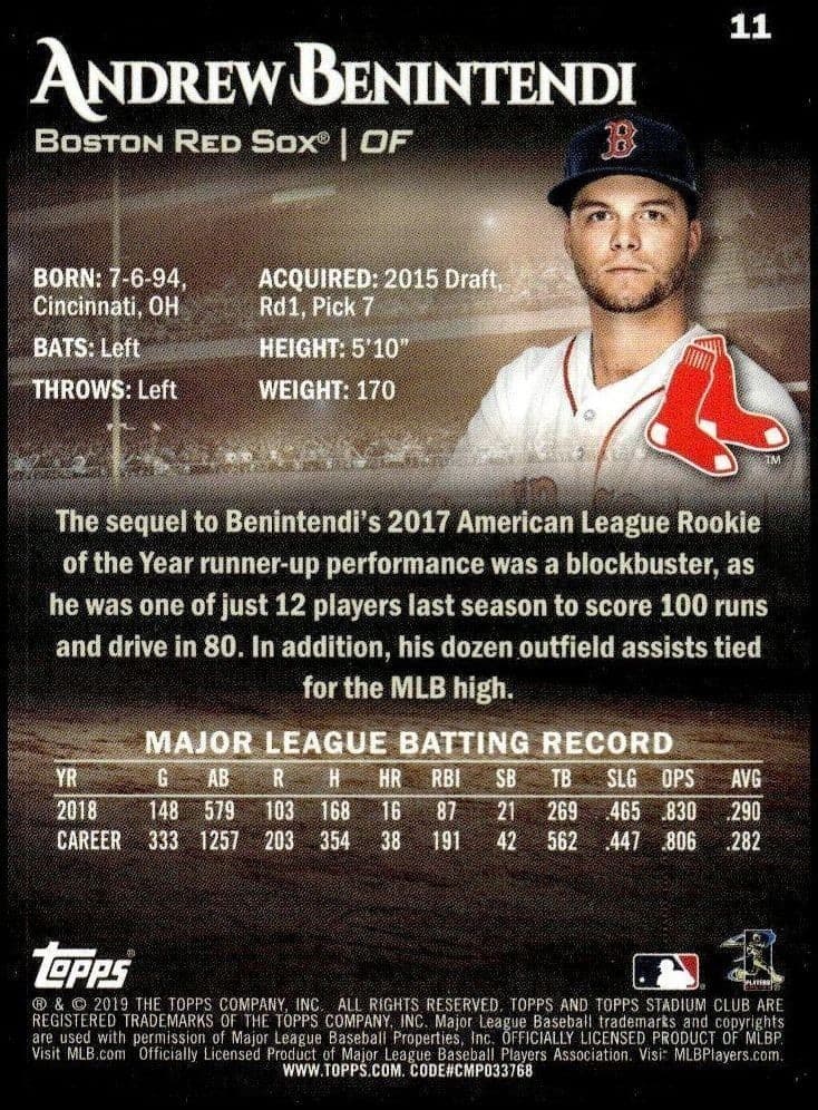 Andrew Benintendi - Back
