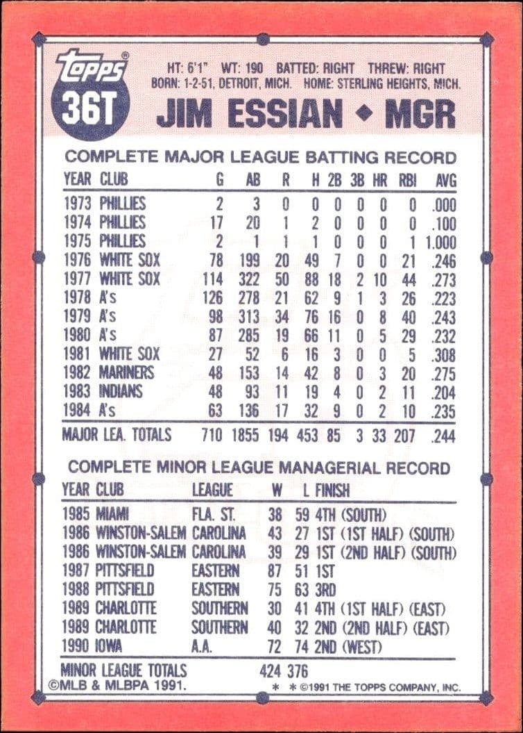 Jim Essian - Back