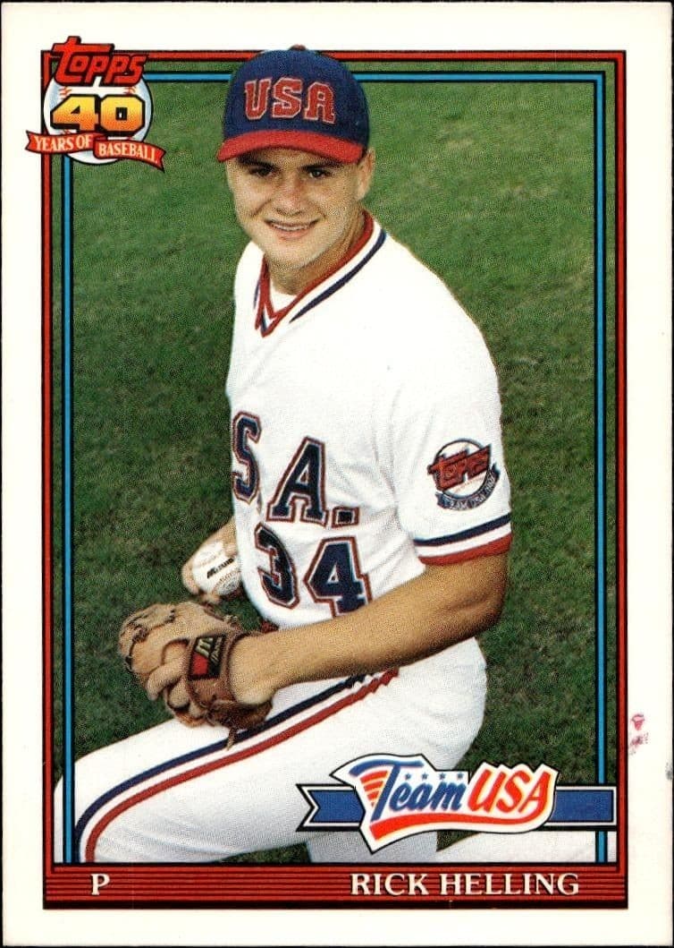 1991 Topps Traded Rick Helling #54T trading card