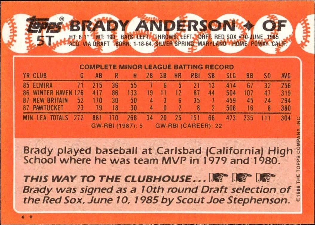 Brady Anderson - Back