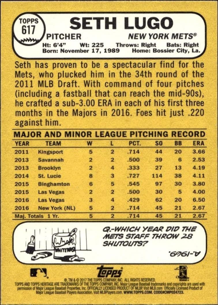 Seth Lugo - Back