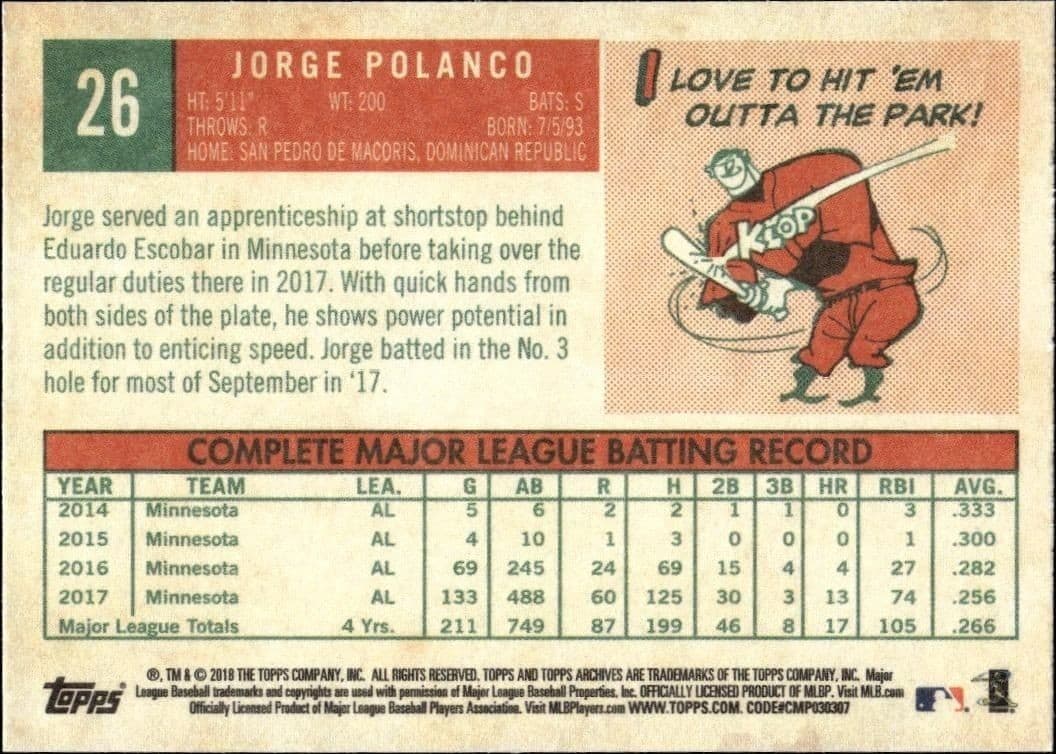 Jorge Polanco - Back