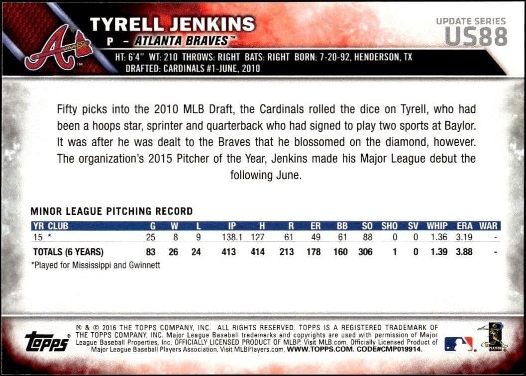 Tyrell Jenkins - Back