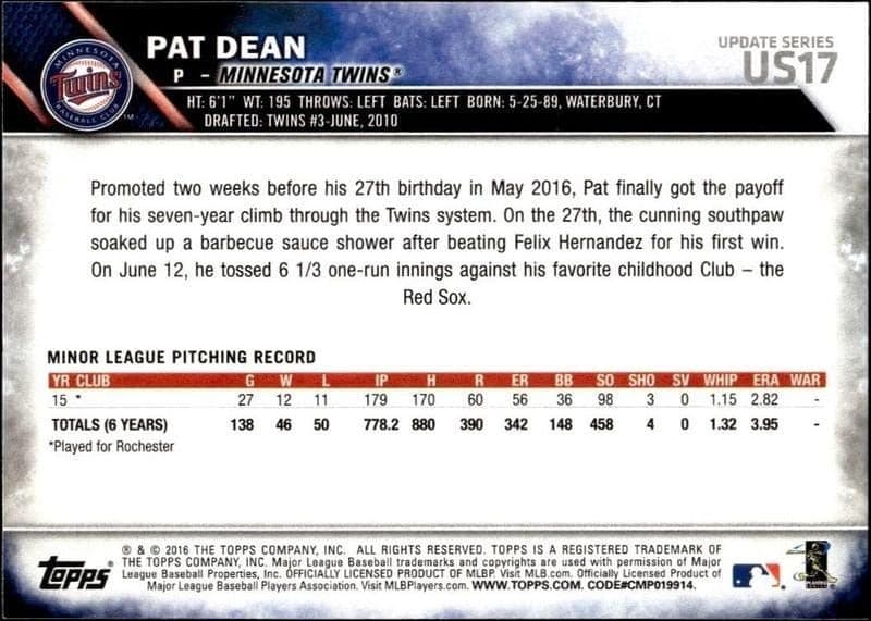 Pat Dean - Back